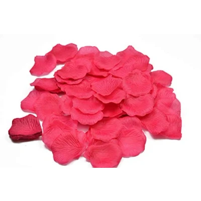 Abbildung von Creativery 100 Stück Rosenblüten (Fuchsia 187) // Rosenblätter Blütenblätter Streudeko Blüten Blätter Tischdecko Hochzeit Party Anzahl