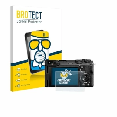 Abbildung von BROTECT Entspiegelungs Schutzglas für Sony Alpha 6700 Schutz Folie Panzerfolie Glas Matt [Extrem Kratzfest 9H, Anti Reflex, Fingerprint]