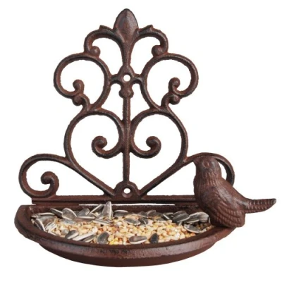 Abbildung von Esschert Design Wandfutterschale, Futternapf, Vogeltränke aus Gusseisen, ca. 18 cm x 10