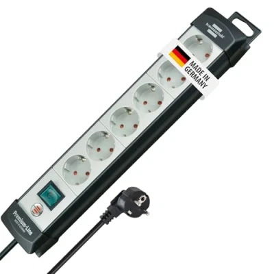 Abbildung von 2 x Brennenstuhl Steckdosenleiste Premium Line 6 fach 3m mit Schalter