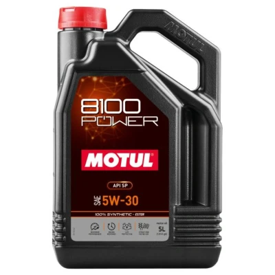 Abbildung von Motul 8100 POWER 5W 30 5l Motoröl 111801 TOYOTA: GT86 Coupe, Aygo, Auris Schrägheck, HYUNDAI: i40 Kombi, ix35, Tucson, MAZDA: 6 Limousine, CX 5 I