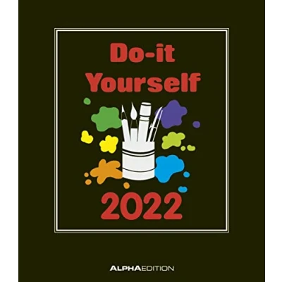 Abbildung von Do it Yourself schwarz 2022 Bastelkalender DIY 21x24