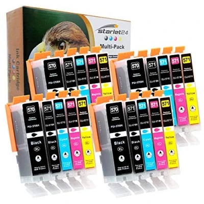 Abbildung von 20er Druckerpatronen Kompatibel für Canon PGI 570 CLI 571 Pixma MG5700 MG5750 MG5751 MG5752 MG5753 MG6800 MG6850 MG6851 MG6852 MG6853 TS5000 TS5050 TS5051 TS5053 TS5055 TS6050 TS6051 TS6052