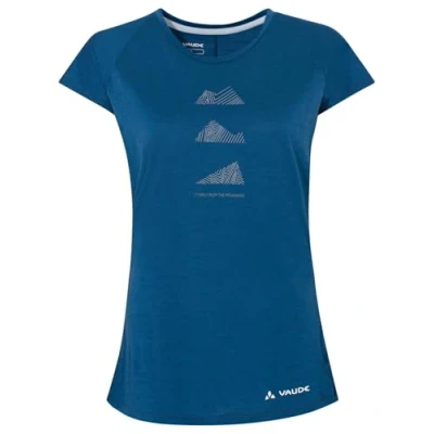 Abbildung von Vaude Tekoa Tshirt print, Damen, Größe: 34, Shore blue
