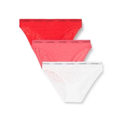 Abbildung von Calvin Klein Underwear 3 PACK Slip, Damen, Größe: XS, Azalea/lychee/white