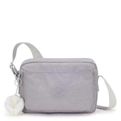 Abbildung von Kipling ABANU M Mittelgroße Umhängetasche, Tender Grey (Grau)