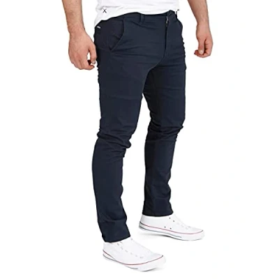 Abbildung von WOTEGA Glenn Chino Herrenhosen Stoff Hosen Slim Fit Stretch Chinohose Für Herren, Blau (Sky Captain 193922), W31/L32