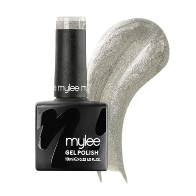 Abbildung von Mylee Gel Nagellack 10 ml[Silver Screen] UV/LED, Maniküre, Pediküre, für professionellen Gebrauch im Salon sowie zu Hause Lang anhaltend und mühelos aufzutragen