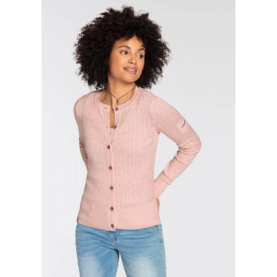 Abbildung von KangaROOS Strickjacke, Strickjacke mit Zopfmuster in mélange Optik NEUE KOLLEKTION