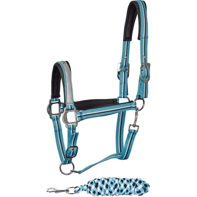 Abbildung von Harry&#039;s Horse Halfterset Stute Cob Hellblau