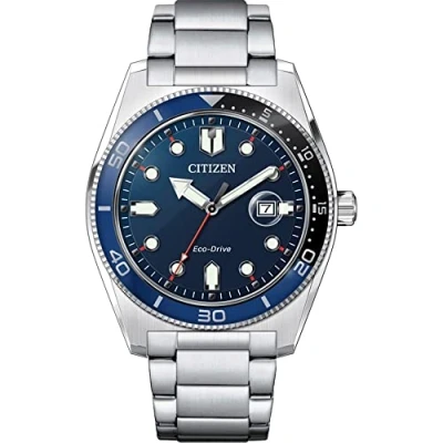 Abbildung von CITIZEN Herren Analog Quarz Uhr mit Edelstahl Armband AW1761 89L, Silber