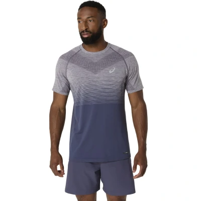 Abbildung von Asics Seamless SS Sport Tshirt, Herren, Größe: Small, Lavender grey indigo fog