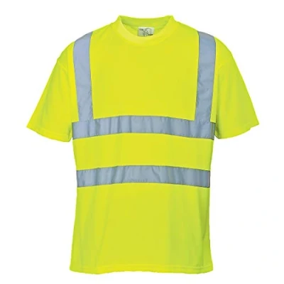 Abbildung von Portwest Warnschutz T Shirt, Größe: XXL, Farbe: Gelb, S478YERXXL