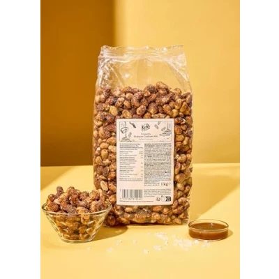 Abbildung von KoRo Crunchy Erdnuss Cashew Mix Salted Caramel Süß salziger Nussmix mit Karamellgeschmack Proteinquelle (18 g/100 g) Vegan