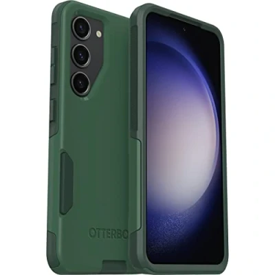Abbildung von OtterBox Trees Company Schutzhülle für Galaxy S23 Commuter Series (grün), schlank und robust, taschenfreundlich, mit Portschutz