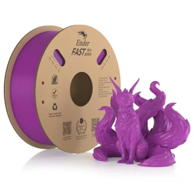 Abbildung von Creality Fast PLA Filament, Lila Filament 1.75mm 1KG, 3D Drucker Maßgenauigkeit +/ 0.03 mm, Druck Materialien für die Meisten Drucker, 2.2lbs/Spool