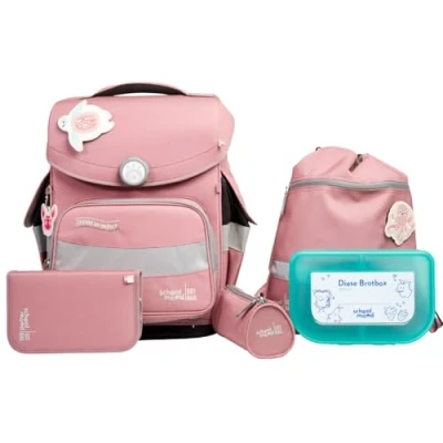 Abbildung von SCHOOL MOOD TIMELESS Pro Schulranzen Set 6 Tlg. Dolphin Ocean Collection