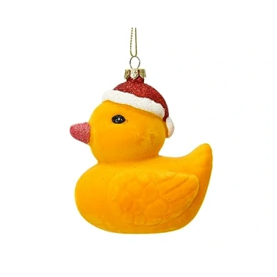 Abbildung von Ente Plastik l8.8b6.5h9.4 cm gelb Weihnachten Decoris