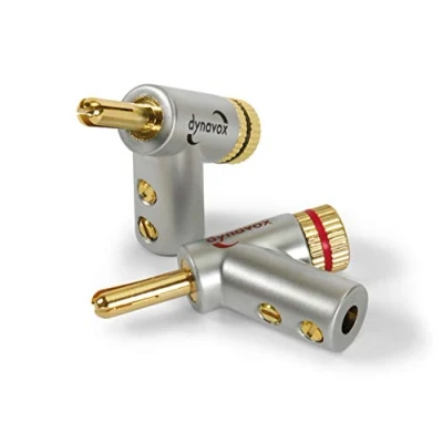Abbildung von Dynavox Angled Banana Plug Connector Expandable Tip 2 Paar