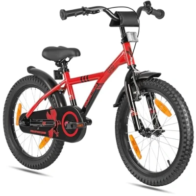 Abbildung von Kinderfahrrad 18 Zoll ab 5 6 Jahre mit Rücktritt und V Brake