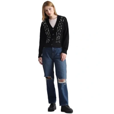 Abbildung von ONLY Onlmarian Cardigan Strickjacke, Damen, Größe: Small, Black
