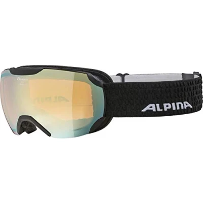 Abbildung von ALPINA PHEOS S Q LITE Verspiegelte, Kontrastverstärkende Skibrille Mit 100% UV Schutz Für Erwachsene, black matt, One Size