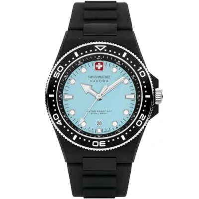 Abbildung von Swiss Military Herren Analog Schweizer Quarzwerk Uhr mit Silikon Armband SMWGN0001186
