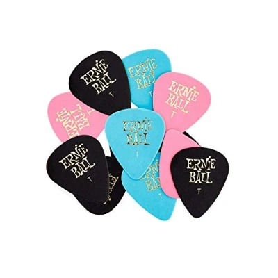 Abbildung von Ernie Ball Thin Assorted Color Cellulose Picks Plektrum