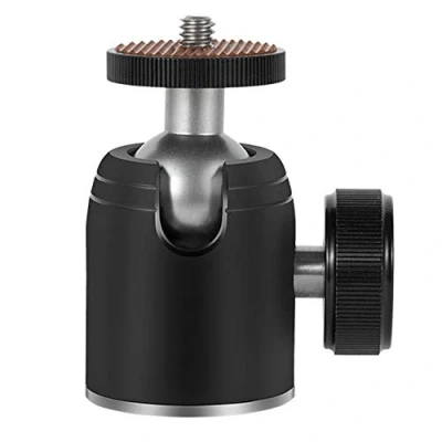 Abbildung von Harwerrel Mini Kugelkopf Stativkopf Ballhead mit 3/8 Zoll auf 1/4 Schraubadapter für Digitalkamera DSLR Stativ Einbeinstativ Lichtständer Leuchttürme