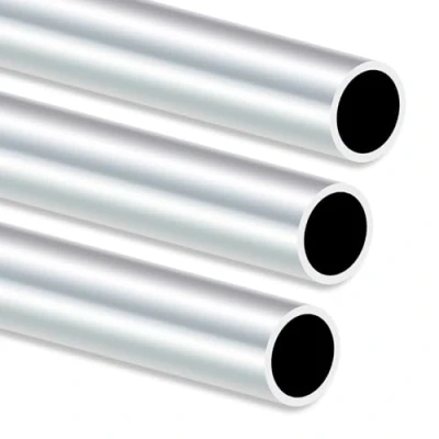 Abbildung von iMeistek 6063 Aluminium Rundrohr, 250 mm Länge, 24 Außendurchmesser, 20 Innendurchmesser, nahtlos, gerade, runde Rohre für Industrie, Dekoration, Architektur (3 Stück)
