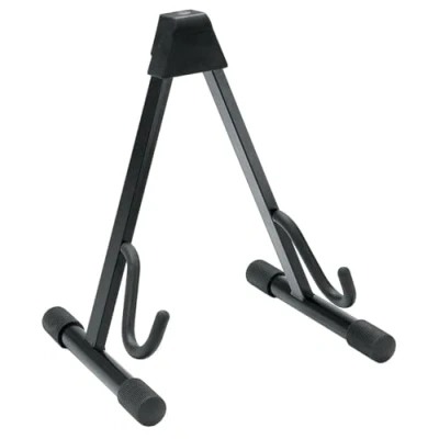 Abbildung von K&amp;M 17540 E Gitarrenständer Schwarz 22 cm bis 35 Breite niedriger Ständer für elektrische Gitarren, aus Stahl