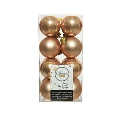 Abbildung von Weihnachtskugel plc d4cm gl mt toffee 16Stk KSD