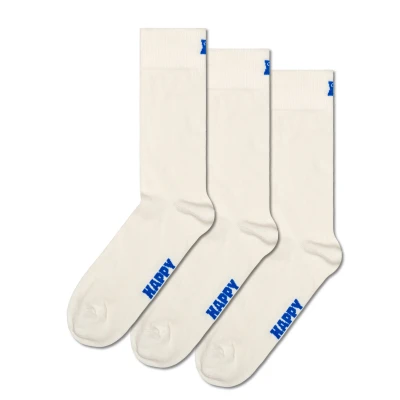 Abbildung von Happy Socks Solid Unisex 3 PACK Socken, Größe: 36 40, Black
