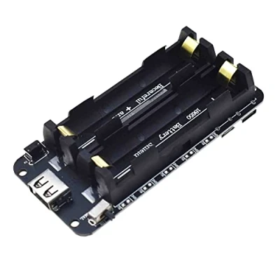 Abbildung von 1/2/4 Halter 18650 Shield V9 Modul Micro USB Type C Erweiterungsboard mit Kabel 5V/3A 3V/1A ESP 8266 ESP32 (2 Wege)