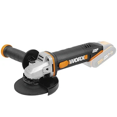 Abbildung von Worx Akku Winkelschleifer &quot;WX803.9&quot;, 125 mm Scheiben, 2 Position Handgriff, ohne &amp; Ladegerät