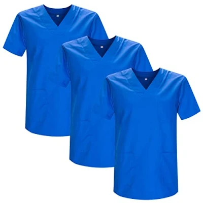 Abbildung von MISEMIYA Packung 3 STK. SANITÄRE CASACA Unisex Uniformen UNIFORM MEDIZINISCHE Ref. 817 * Large, Königsblau 21