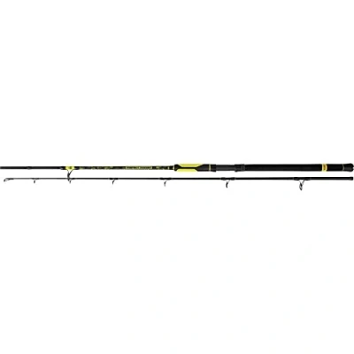 Abbildung von Black Cat Premium Welsrute Perfect Passion Boat Angelrute Wels Angeln Wallerrute Bootsrute Wurfgewicht 400g, Schwarz Gelb, 2,50 m
