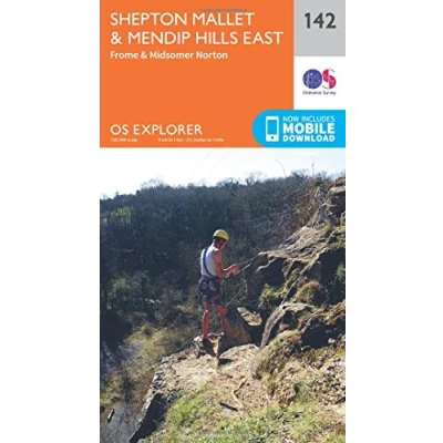 Abbildung von Shepton Mallet and Mendip Hills East (OS Explorer Map, Band 142)