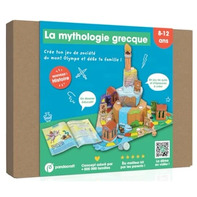 Abbildung von La mythologie grecque Kit ludo éducatif 8 12 ans: Crée ton jeu de société du mont Olympe !