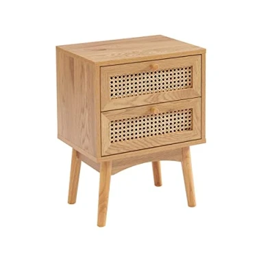 Abbildung von BAÏTA INES Nachttisch, Holzwerkstoff, buchenholz, 40 cm