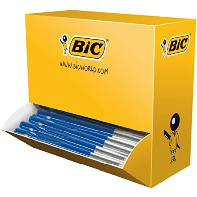 Abbildung von BIC 942915 Kugelschreiber M10 in Blau, Strichstärke: 0,4 mm, 100er Pack, ideal für das Büro, Home Office oder die Schule