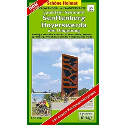 Abbildung von Radwander und Wanderkarte Lausitzer Seenland, Senftenberg, Hoyerswerda Umgebung: Ausflüge zwischen Ruhland, Schwarzheide, Welzow, Spremberg, ... Königsbrücker Heide. 1:50000 (Schöne Heimat)
