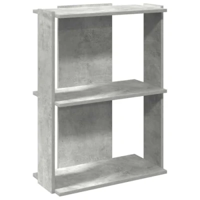 Abbildung von vidaXL Bücherregal 3 Böden Betongrau 60x30x80 cm Holzwerkstoff