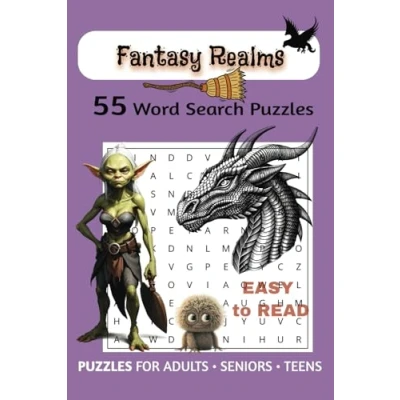 Abbildung von Fantasy Realms Word Search: 55 Captivating Puzzles Exploring Magical Worlds