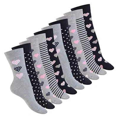 Abbildung von celodoro Basicsocken Süße Damen Eco Socken mit Motiv (10 Paar), regenerative Baumwolle