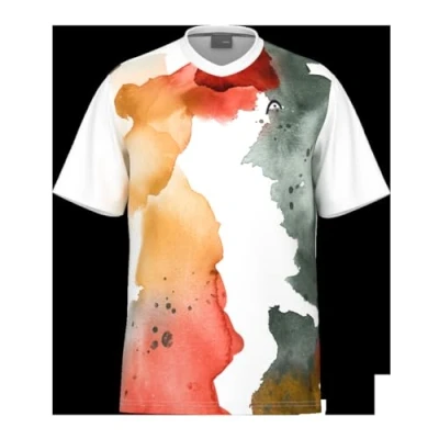 Abbildung von HEAD TOPSPIN T Shirt Boys, Print Vision/Orange Alert