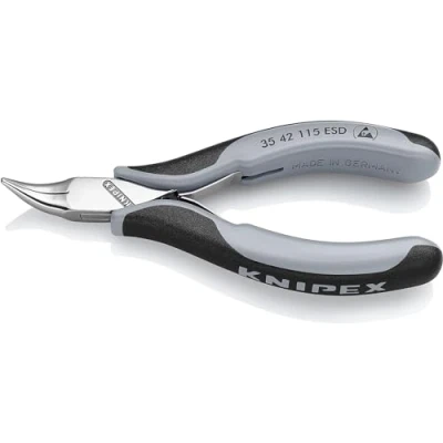 Abbildung von Knipex 35 42 115 ESD, Stahl, Kunststoff, Schwarz, Grau, 11,5 cm, 74 g