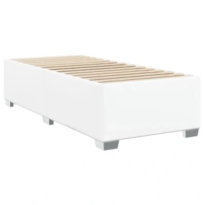 Abbildung von vidaXL Bett Bettgestell Weiß 80x200 cm Kunstleder