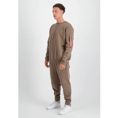 Abbildung von Alpha Industries XFIT Label Jogger Jogginghose, Herren, Größe: Large, Taupe
