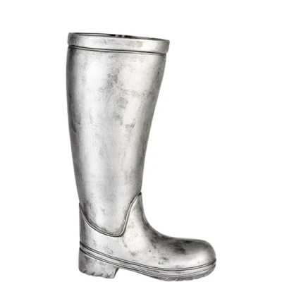 Abbildung von Casablanca by Gilde Schirmständer &quot;Regenschirmständer Stiefel, silber&quot;, (1 St.), für Regenschirme, Höhe 45 cm, Gummistiefel Form, aus Keramik